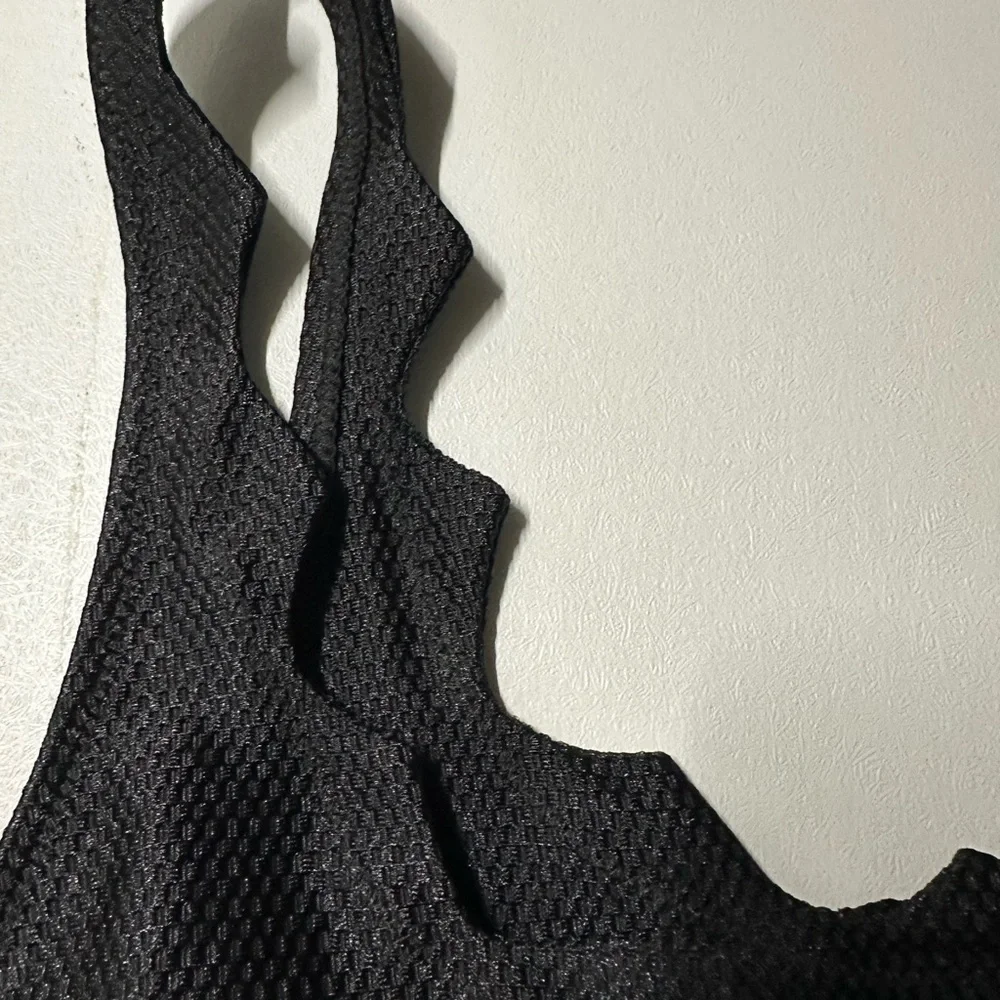 Cupshe women’s size extra large swim,‎ top black color new with tags